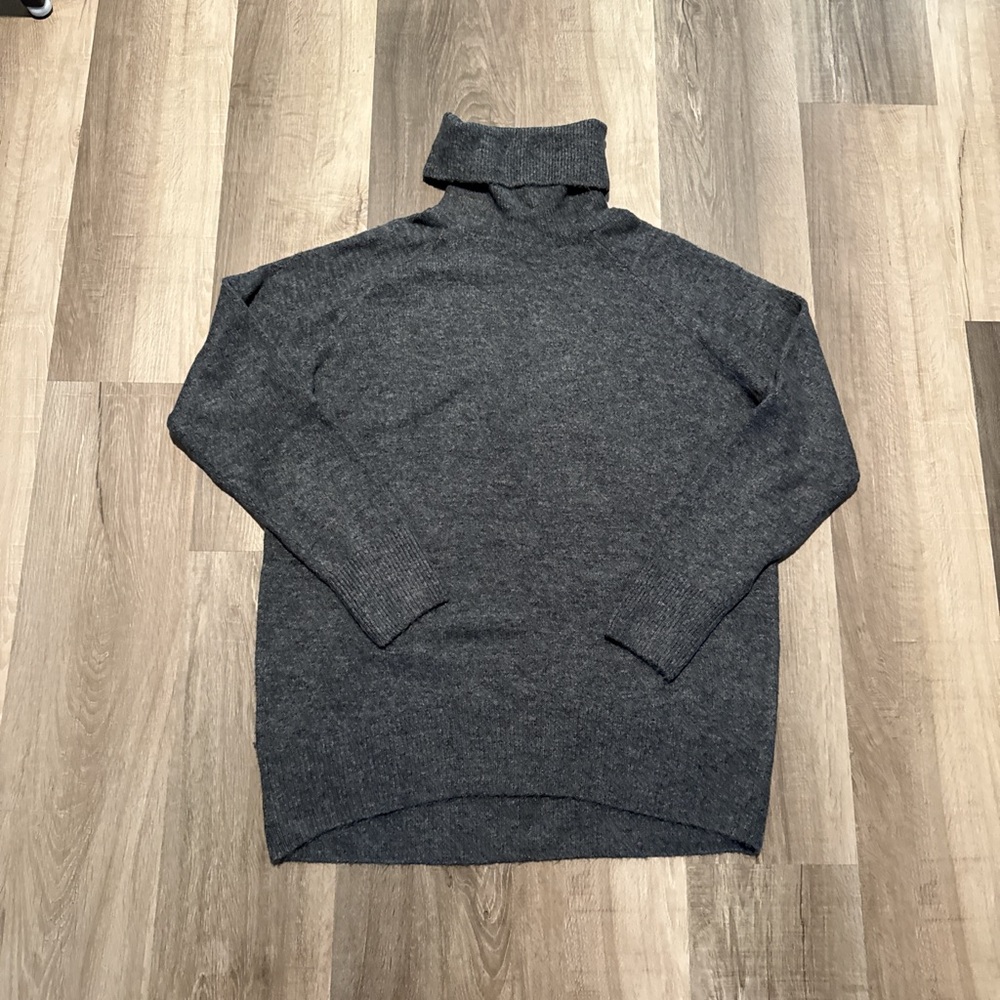 H&M Charcoal Turtleneck Sweater Dress
